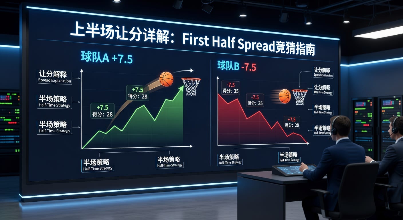 上半场让分 First Half Spread 投注指南：策略与避坑
